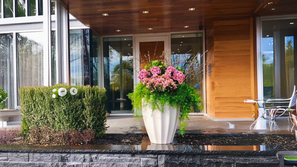 Cottage Design Outdoor Planter Ideas