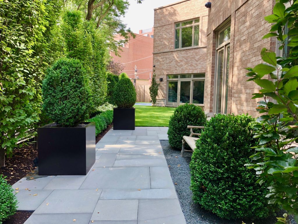 courtyard black cubes